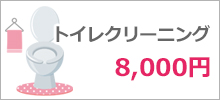 トイレクリーニング 8,000円